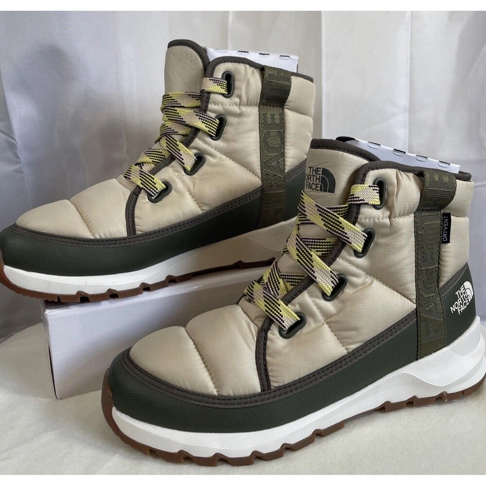 NIB Women’s Boots The North Face ThermoBall™ Lace Up Luxe Size 11 Gravel Olive